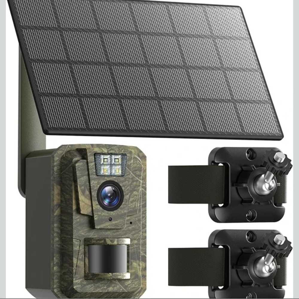4G LTE Cellular Trail Camera 2K Solar Game Camera SIM Color Night Vision